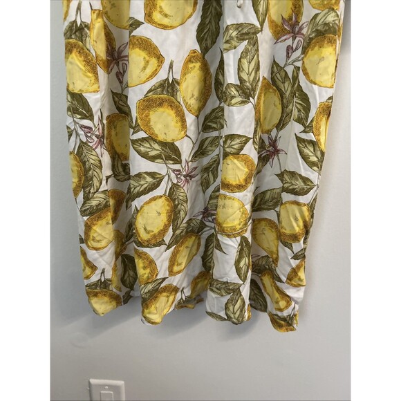NWT Alex & Parker Small Lemon Floral Dress, Drawstring Waist Light Cotton - Picture 6 of 10